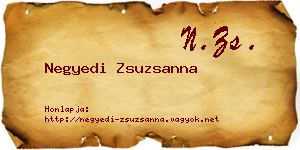 Negyedi Zsuzsanna névjegykártya